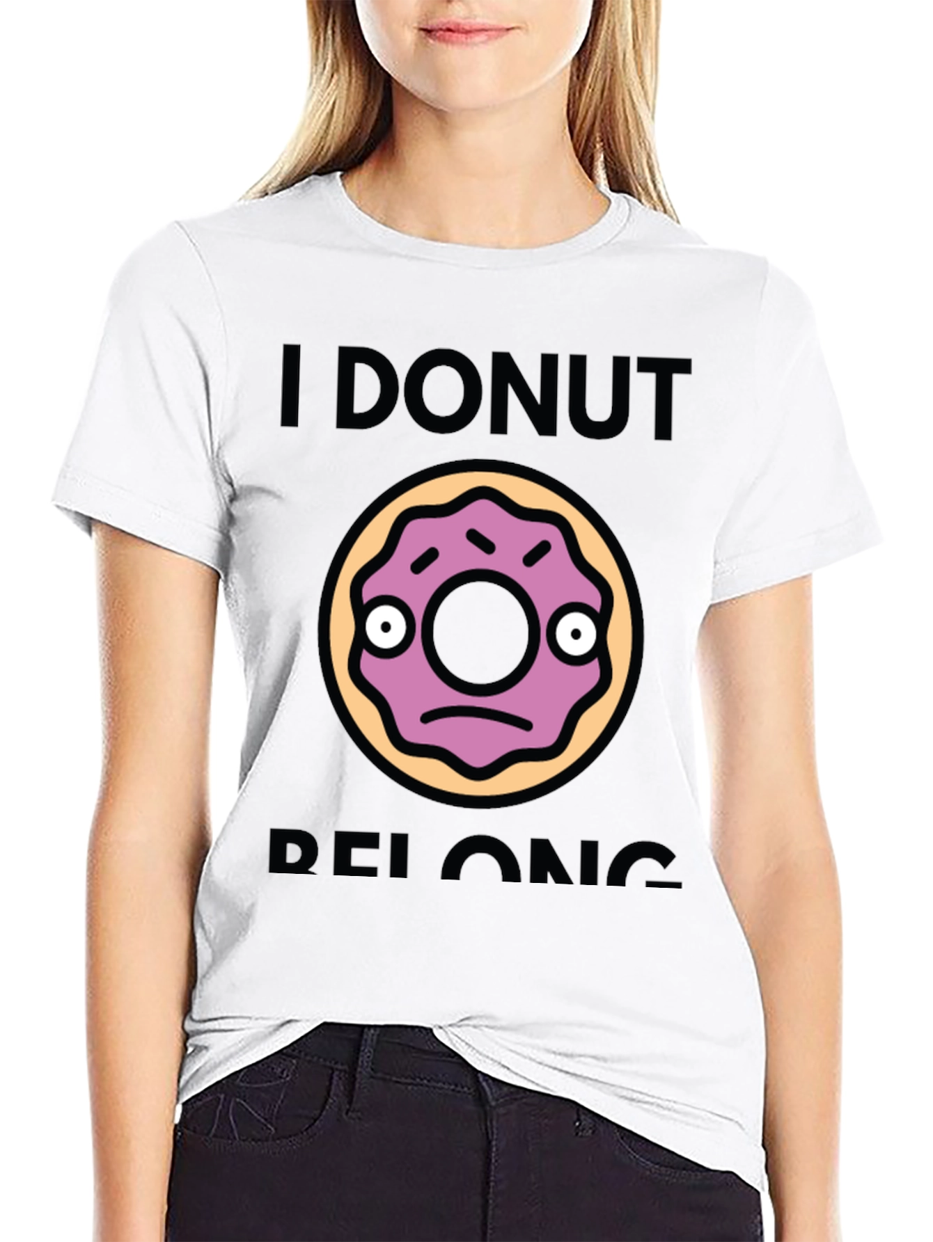 I Donut Belong Funny Graphic T-Shirt