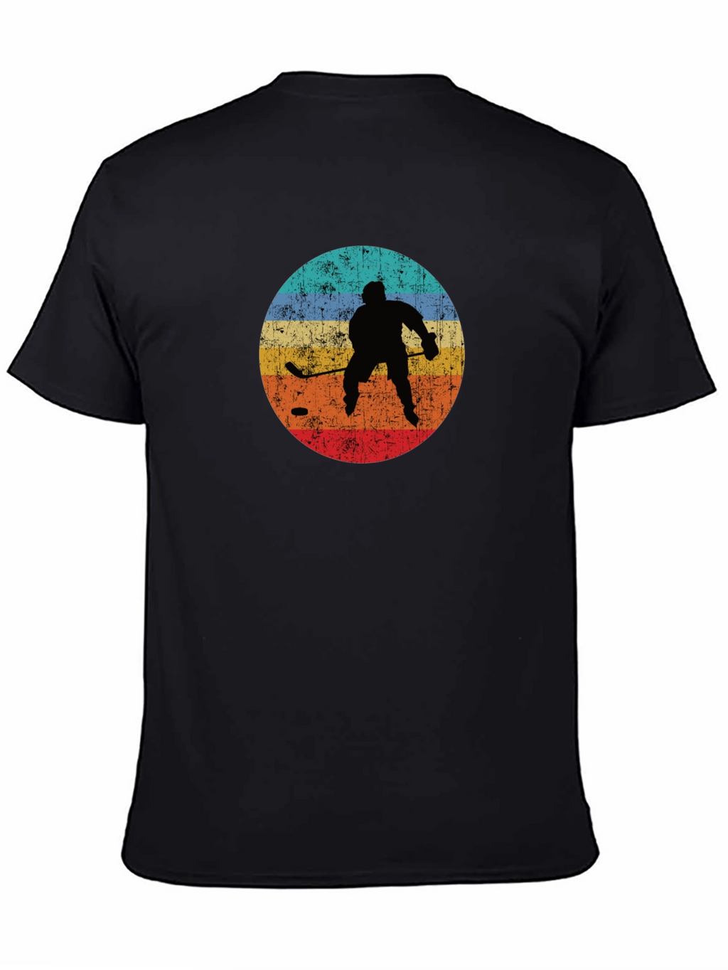 Retro Hockey Player Graphic T-Shirt