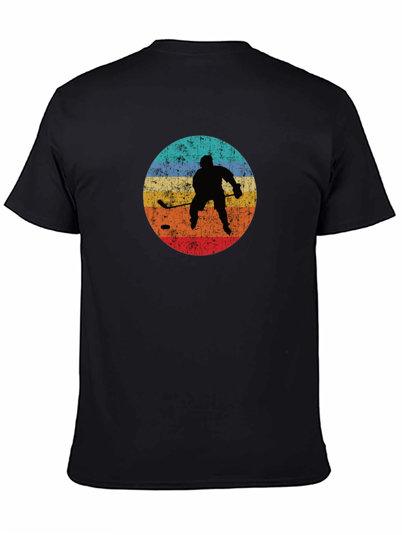 Retro Hockey Player Graphic T-Shirt