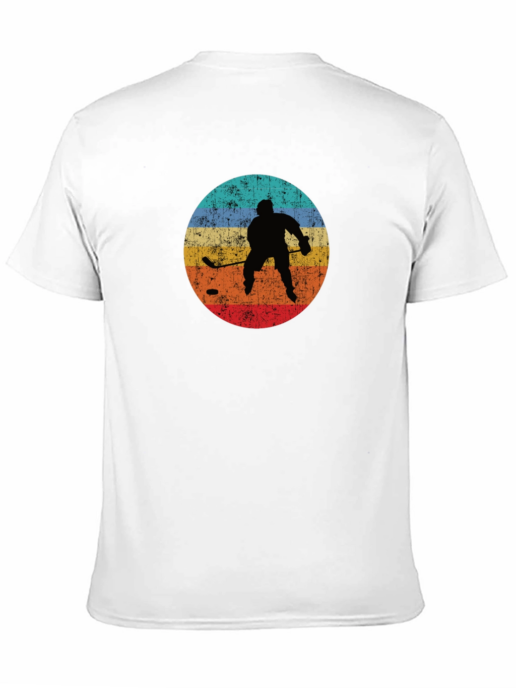 Retro Hockey Player Graphic T-Shirt