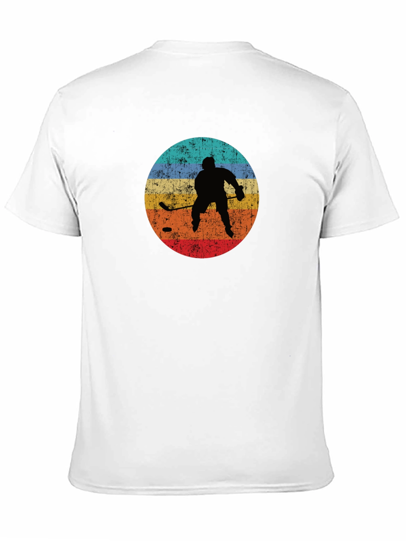 Retro Hockey Player Graphic T-Shirt