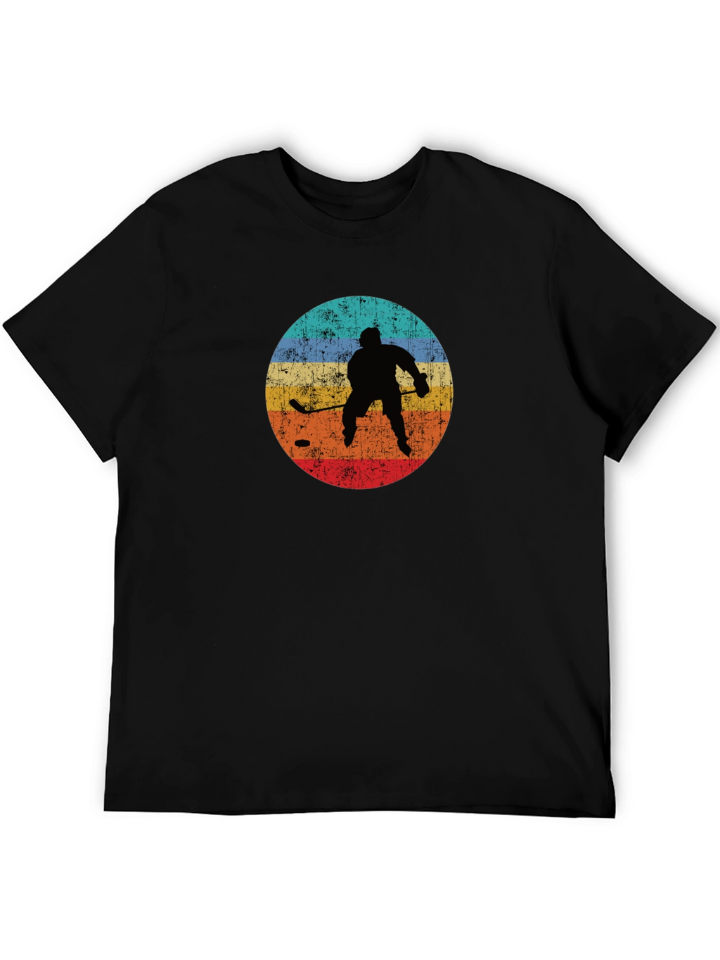 Retro Hockey Player Graphic T-Shirt
