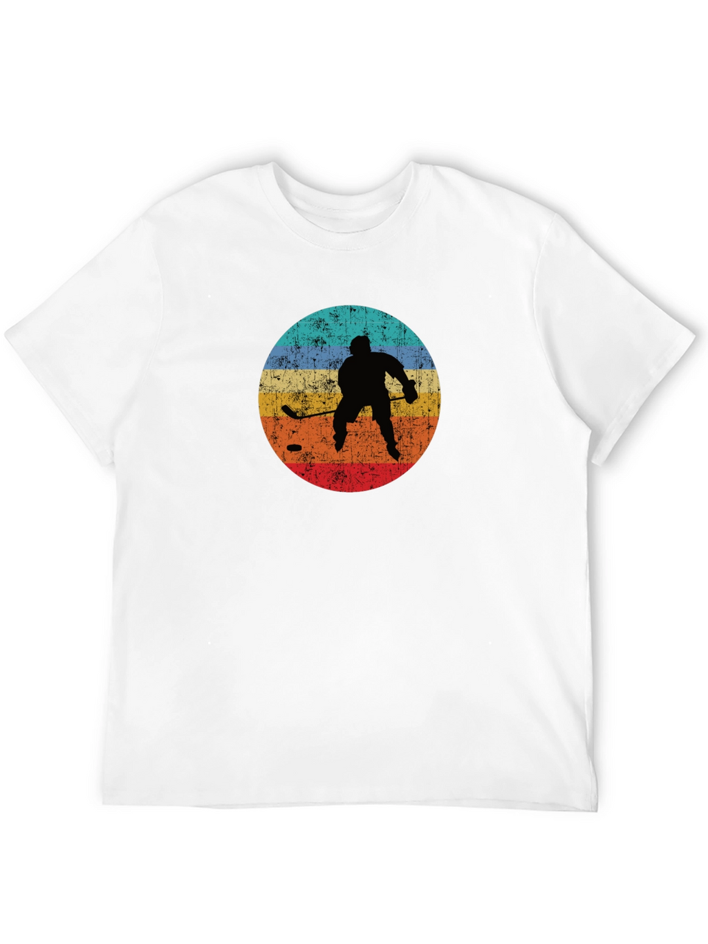 Retro Hockey Player Graphic T-Shirt