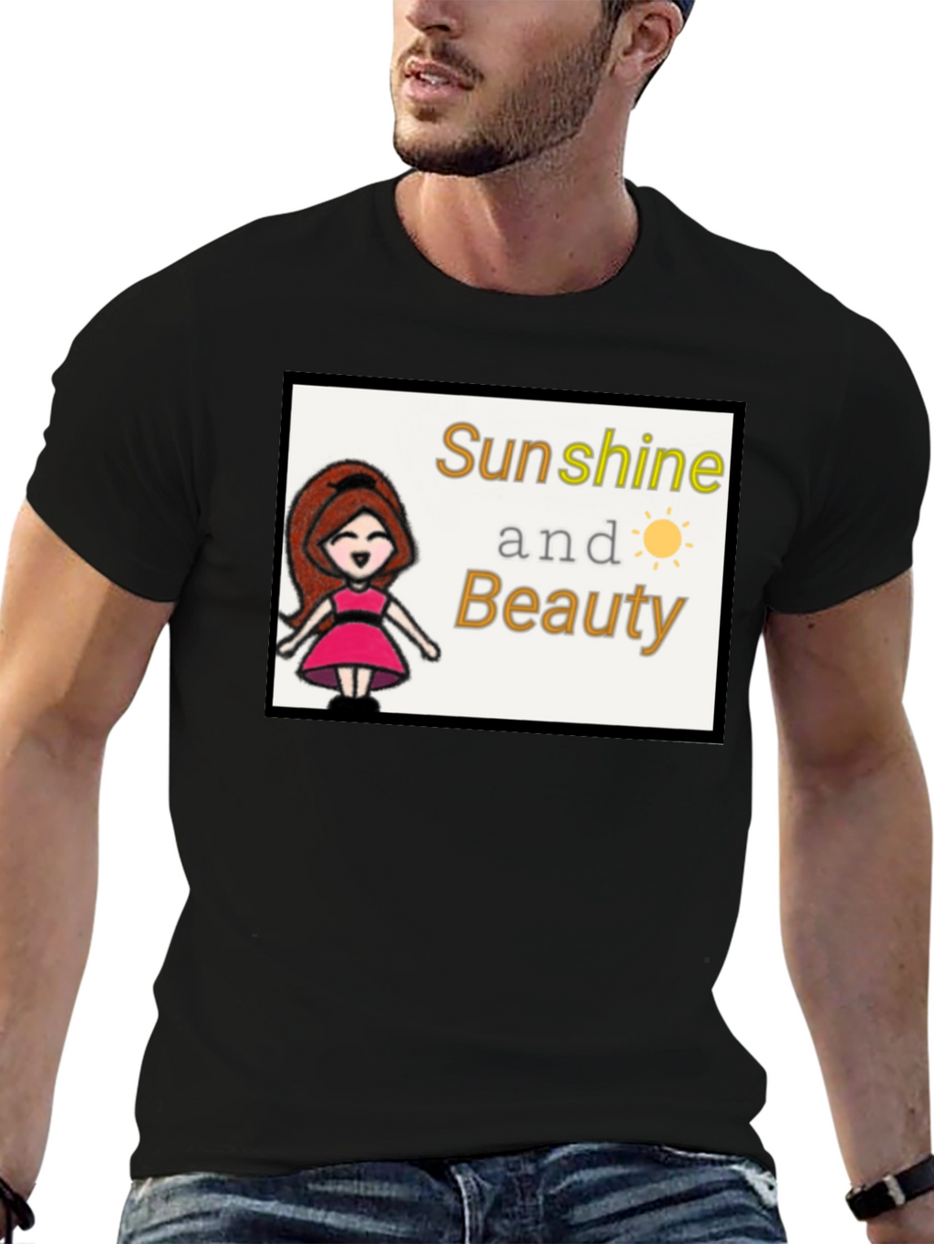 Sunshine & Beauty Tee - Cute Graphic T-Shirt