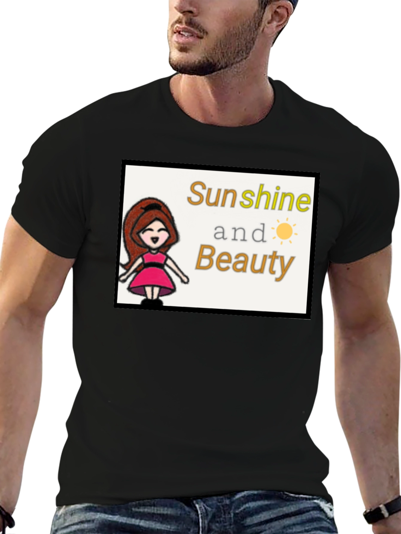 Sunshine & Beauty Tee - Cute Graphic T-Shirt