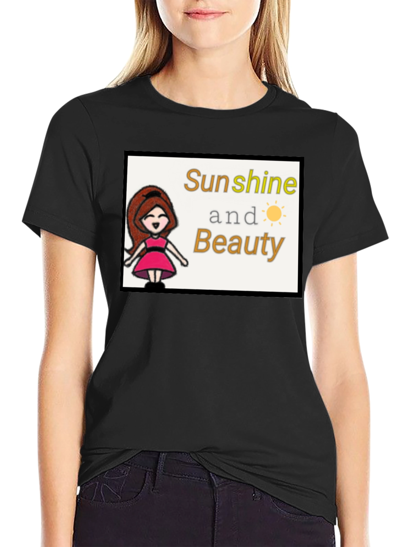 Sunshine & Beauty Tee - Cute Graphic T-Shirt