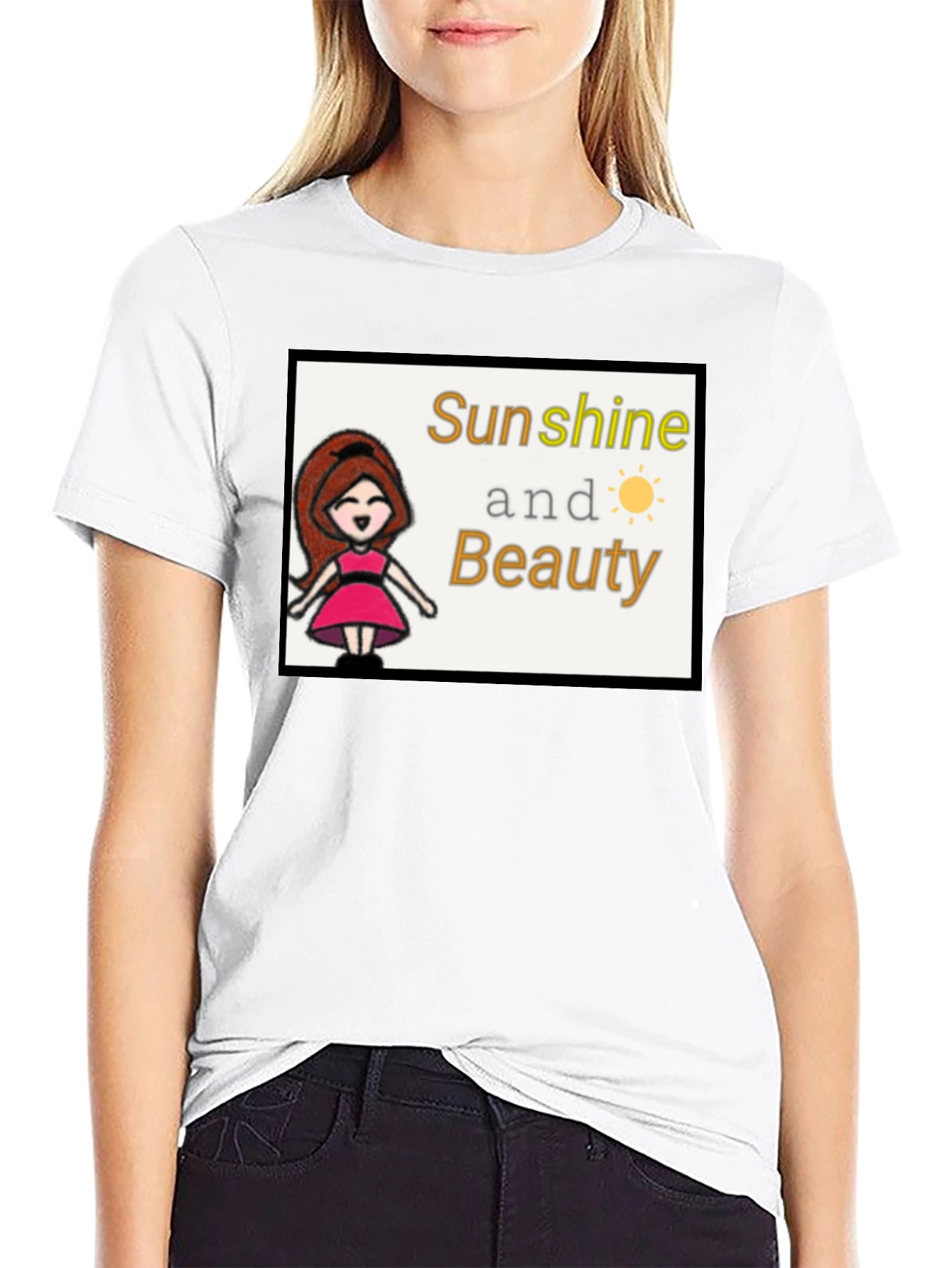 Sunshine & Beauty Tee - Cute Graphic T-Shirt