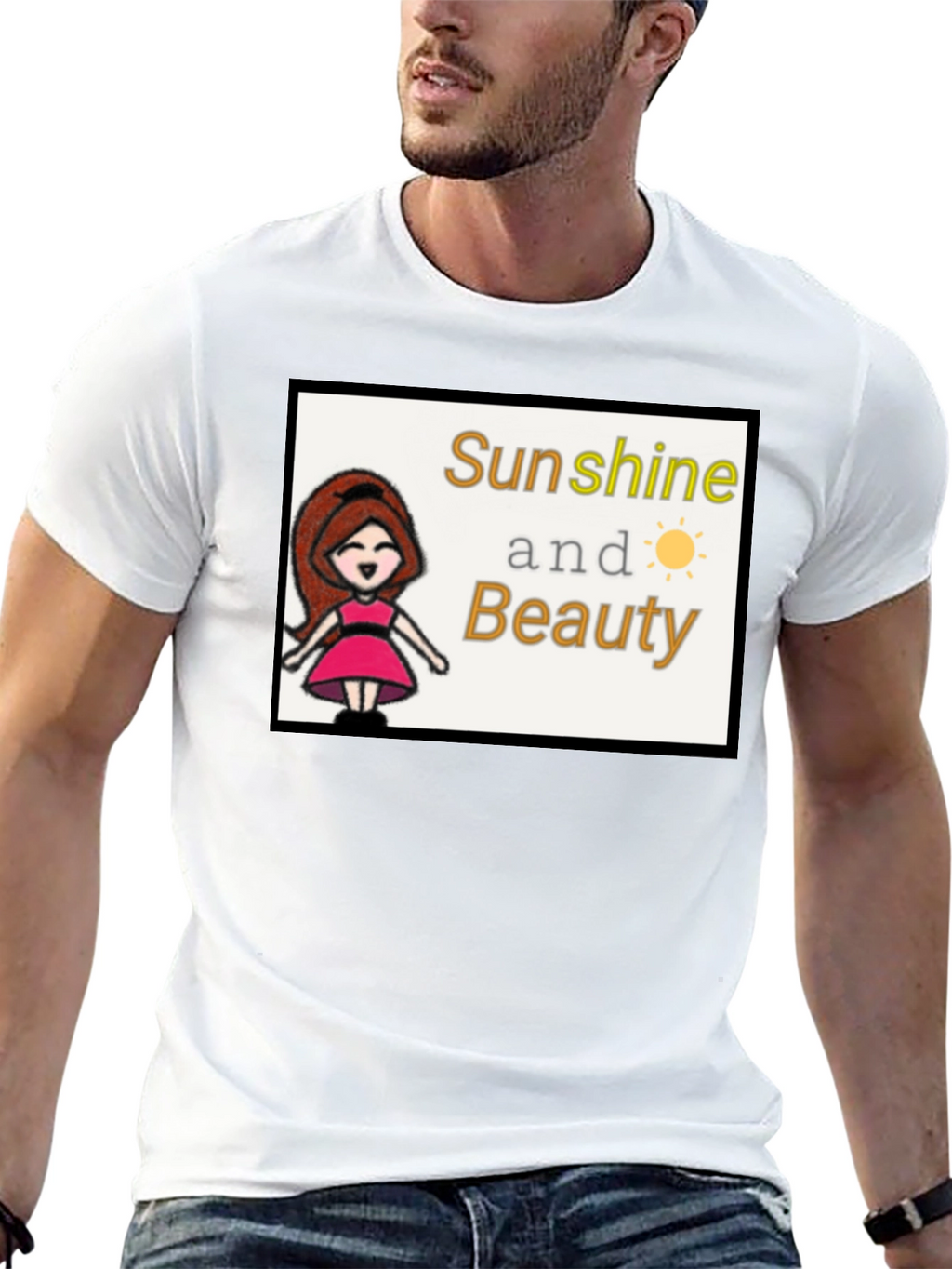 Sunshine & Beauty Tee - Cute Graphic T-Shirt