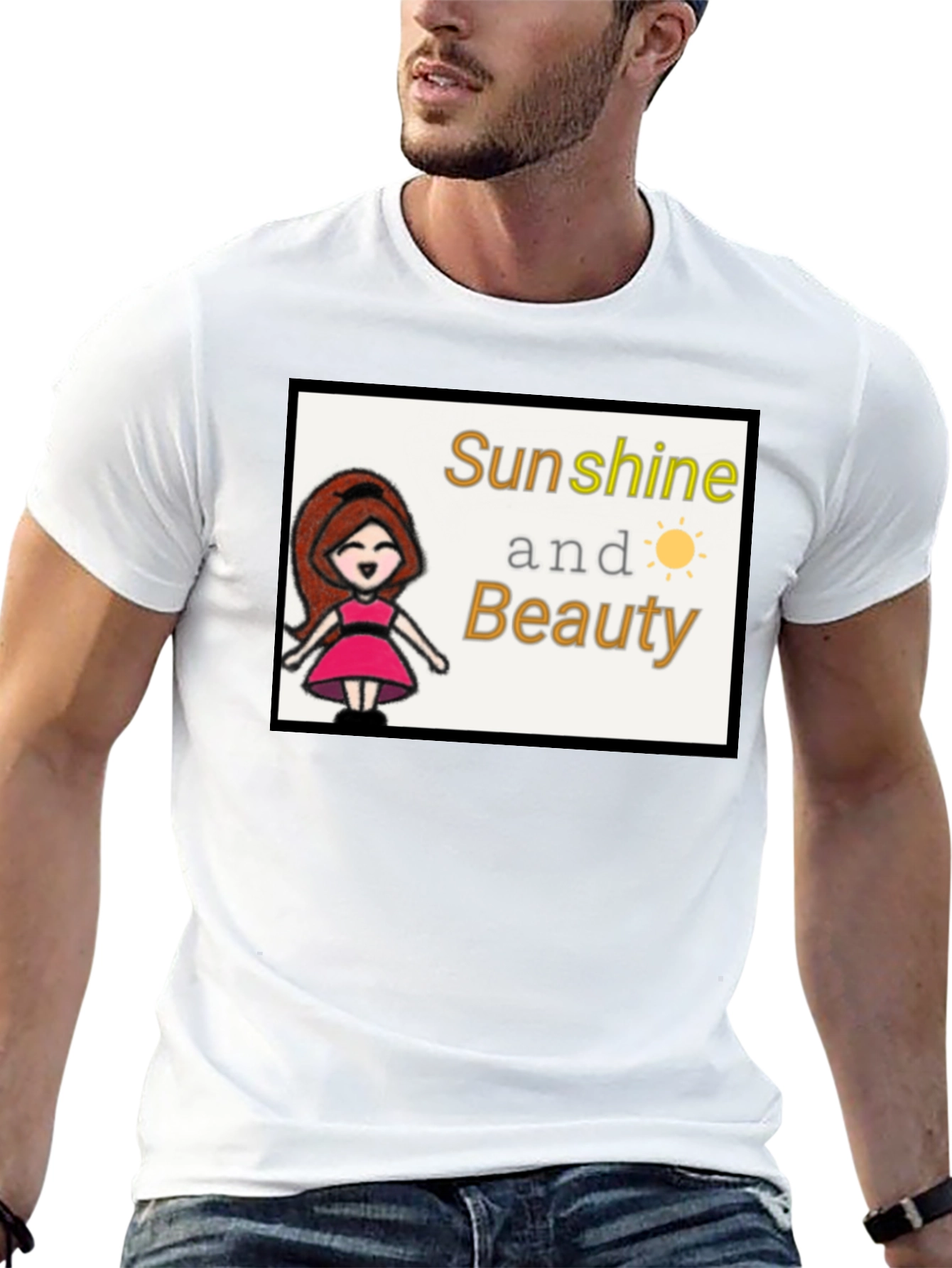 Sunshine & Beauty Tee - Cute Graphic T-Shirt