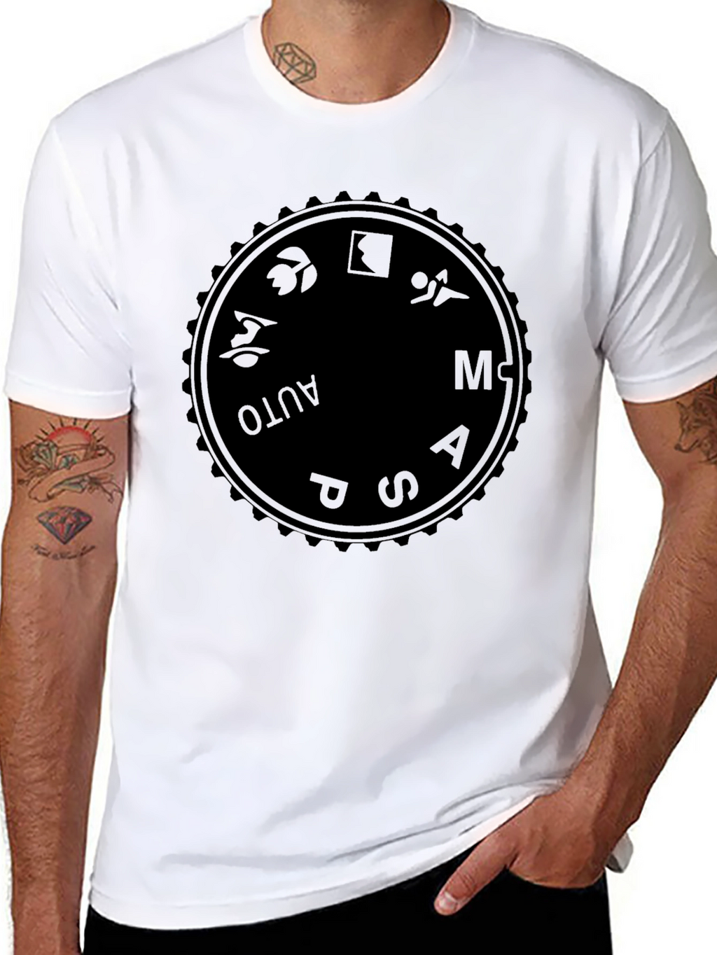 Camera Mode Dial Graphic T-Shirt