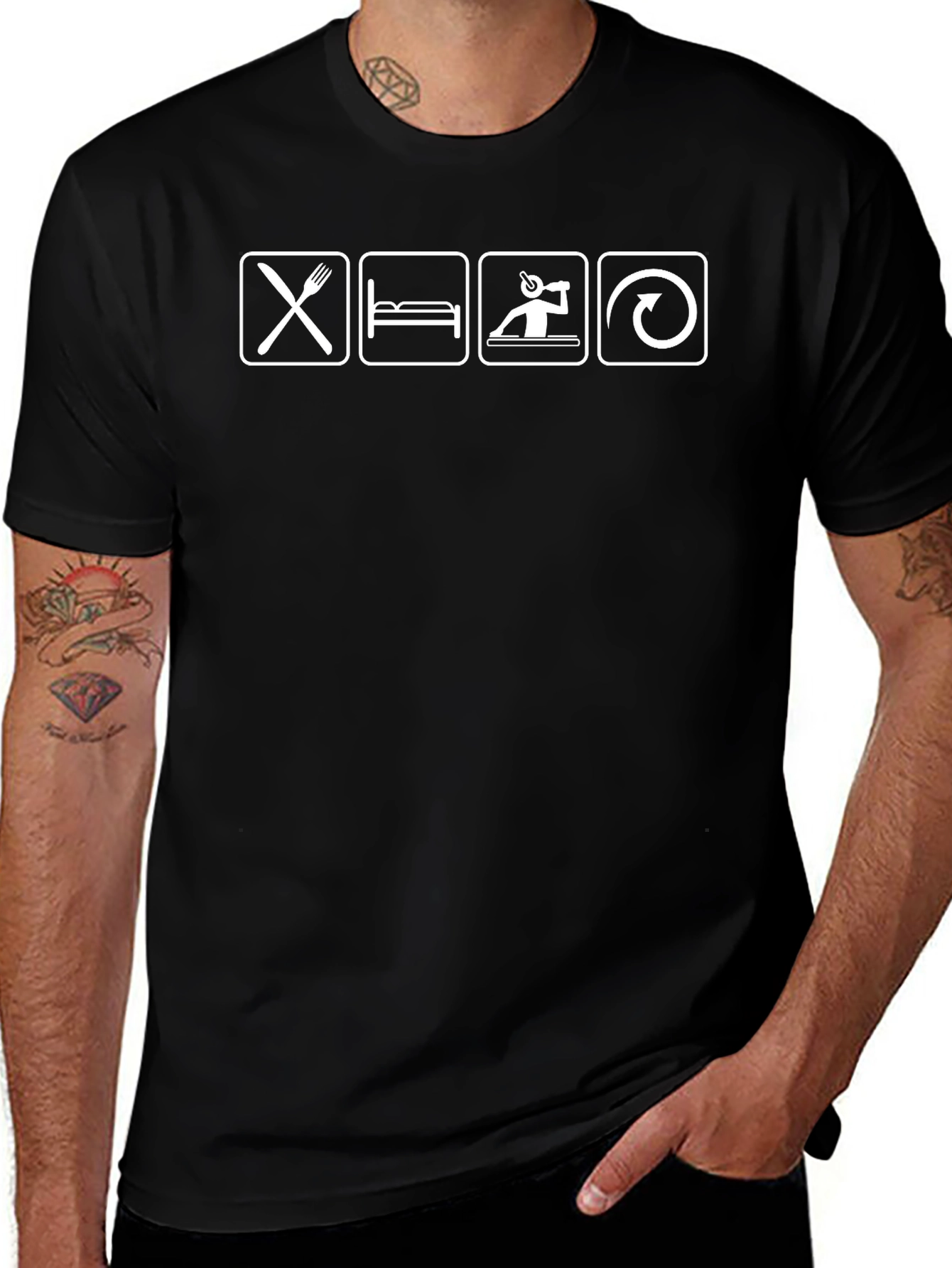 Eat Sleep Rave Repeat Funny T-Shirt