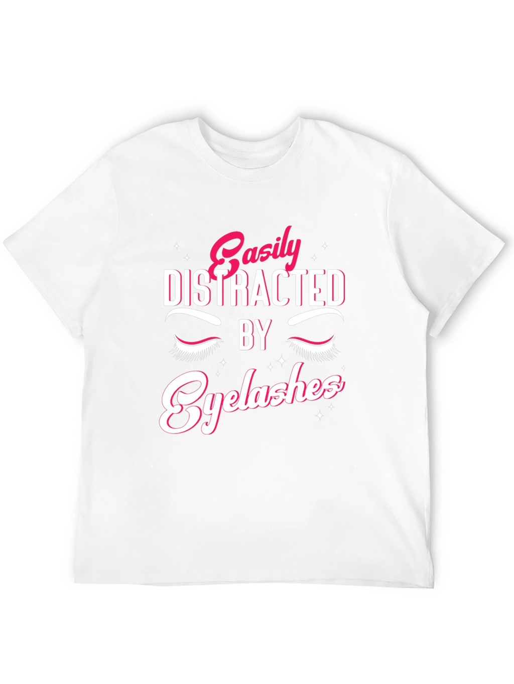 Easily Distracted By Eyelashes Graphic Tee