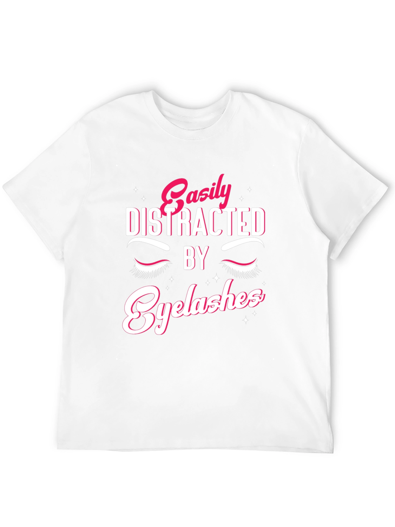 Easily Distracted By Eyelashes Graphic Tee