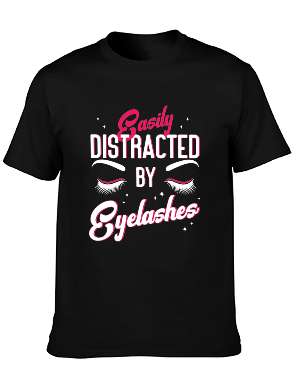 Easily Distracted By Eyelashes Graphic Tee
