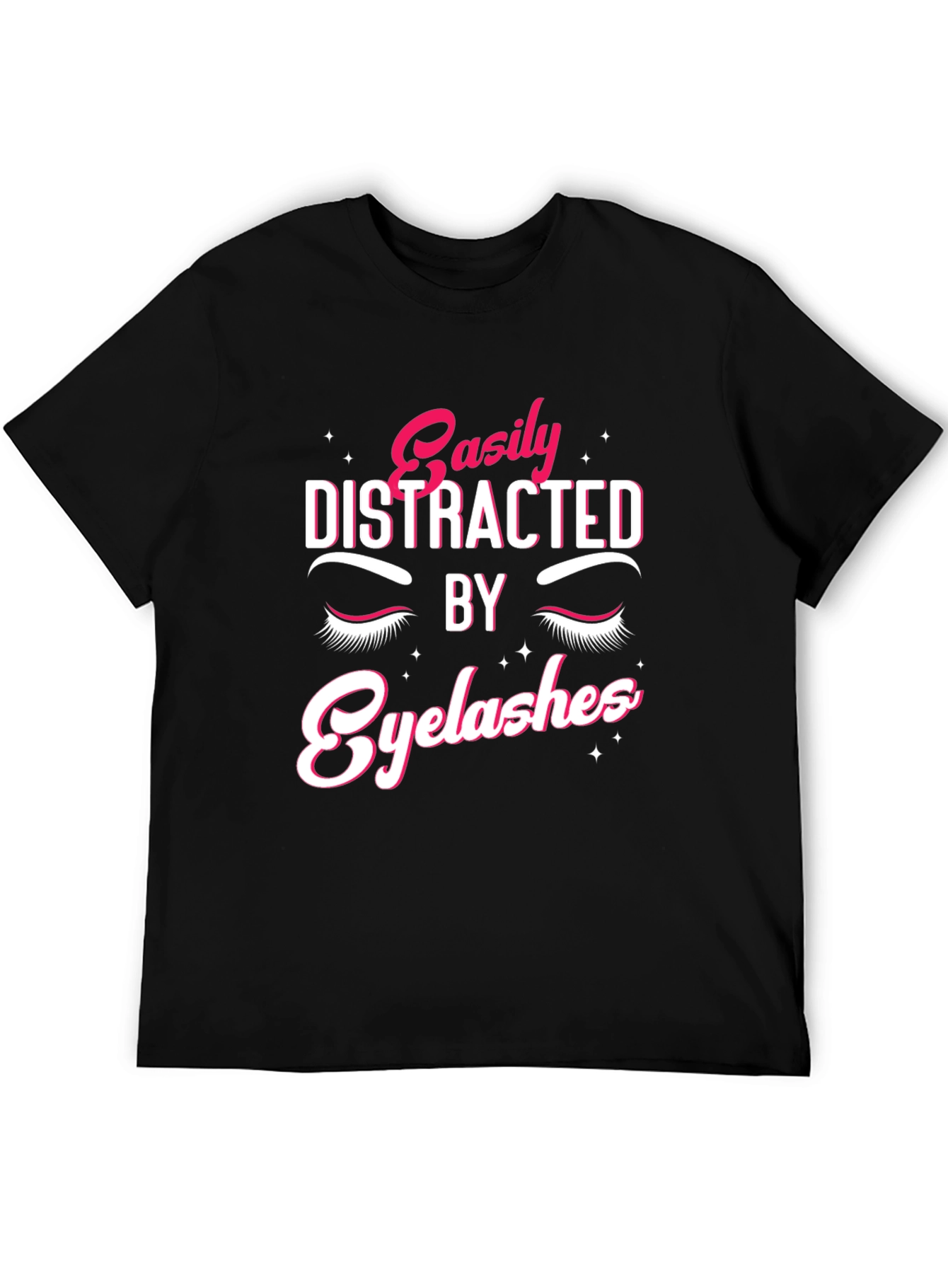 Easily Distracted By Eyelashes Graphic Tee