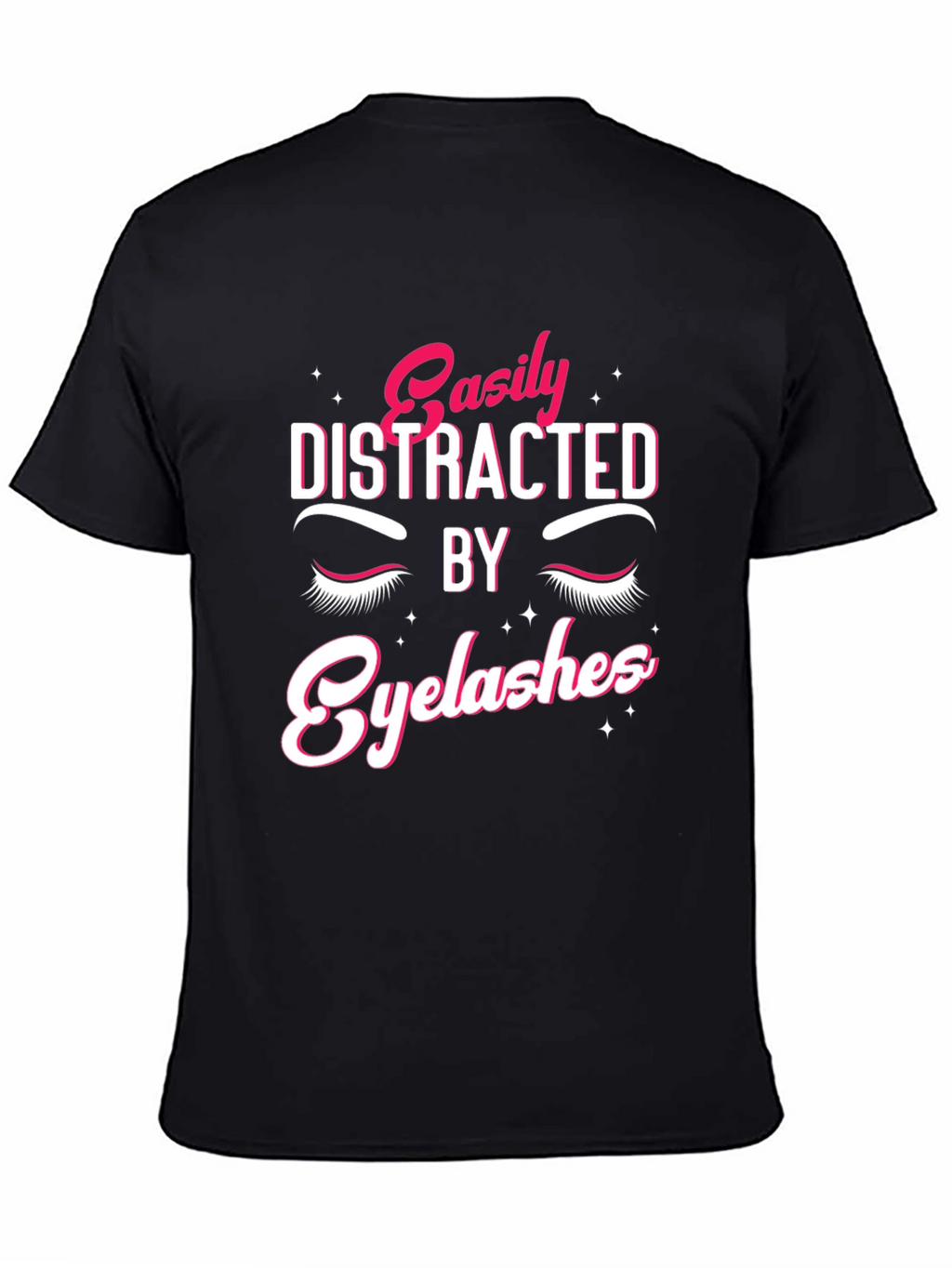 Easily Distracted By Eyelashes Graphic Tee
