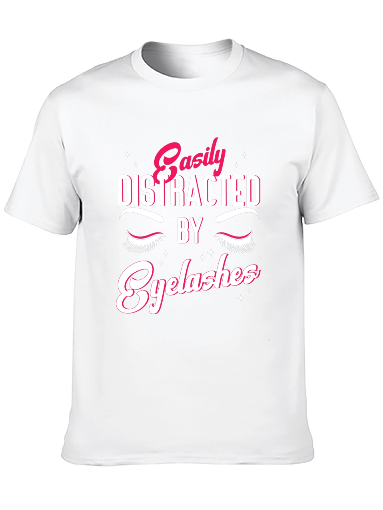 Easily Distracted By Eyelashes Graphic Tee