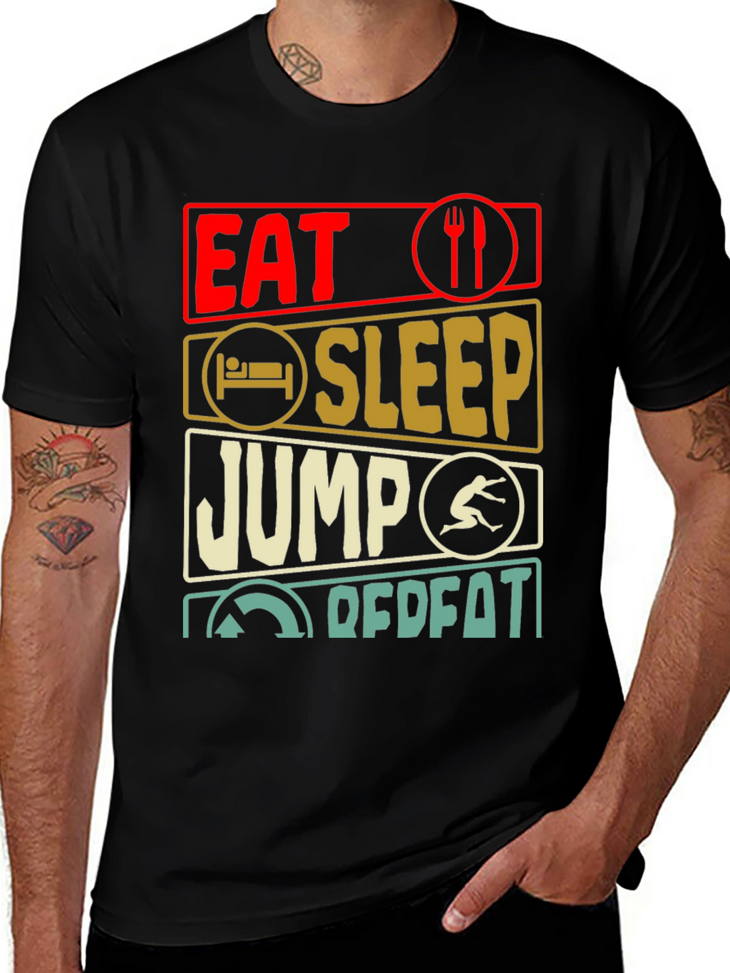Eat Sleep Jump Repeat T-Shirt