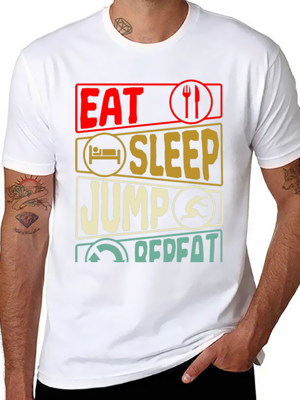 Eat Sleep Jump Repeat T-Shirt