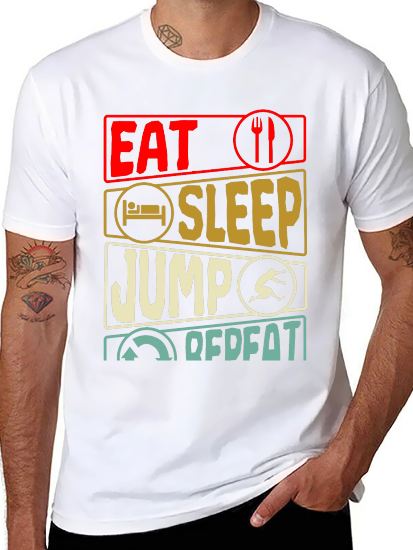 Eat Sleep Jump Repeat T-Shirt