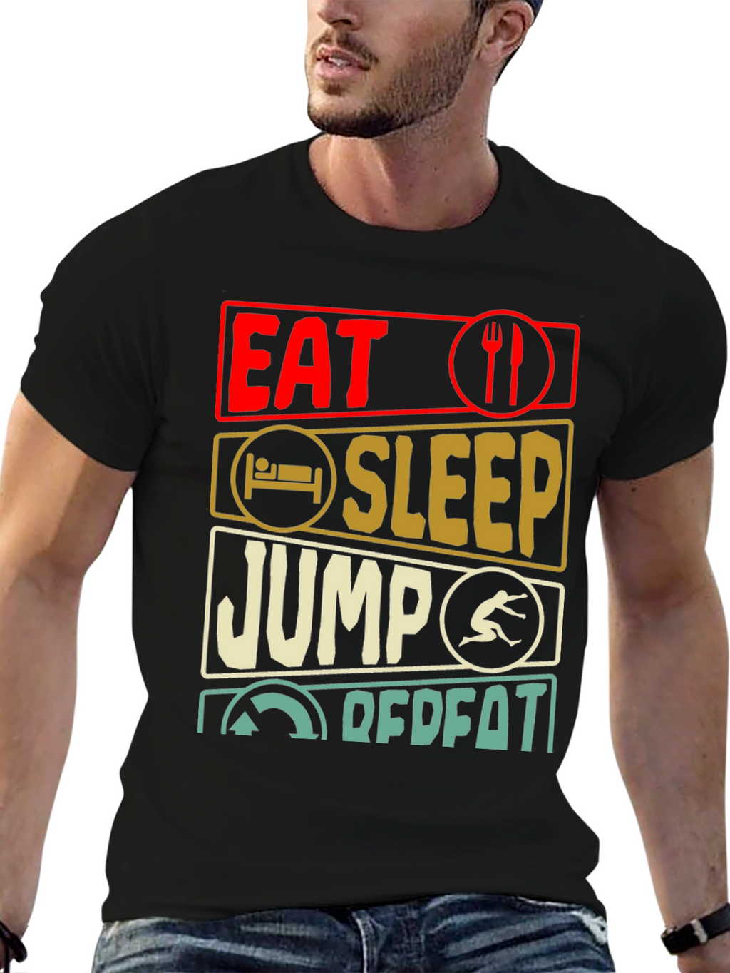 Eat Sleep Jump Repeat T-Shirt