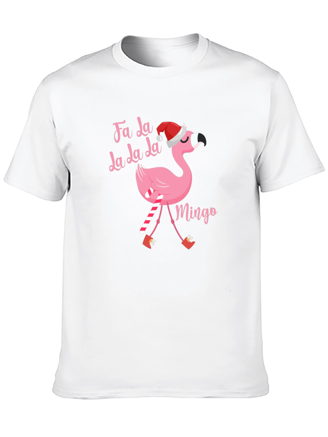 Fa La La Flamingo Christmas T-Shirt