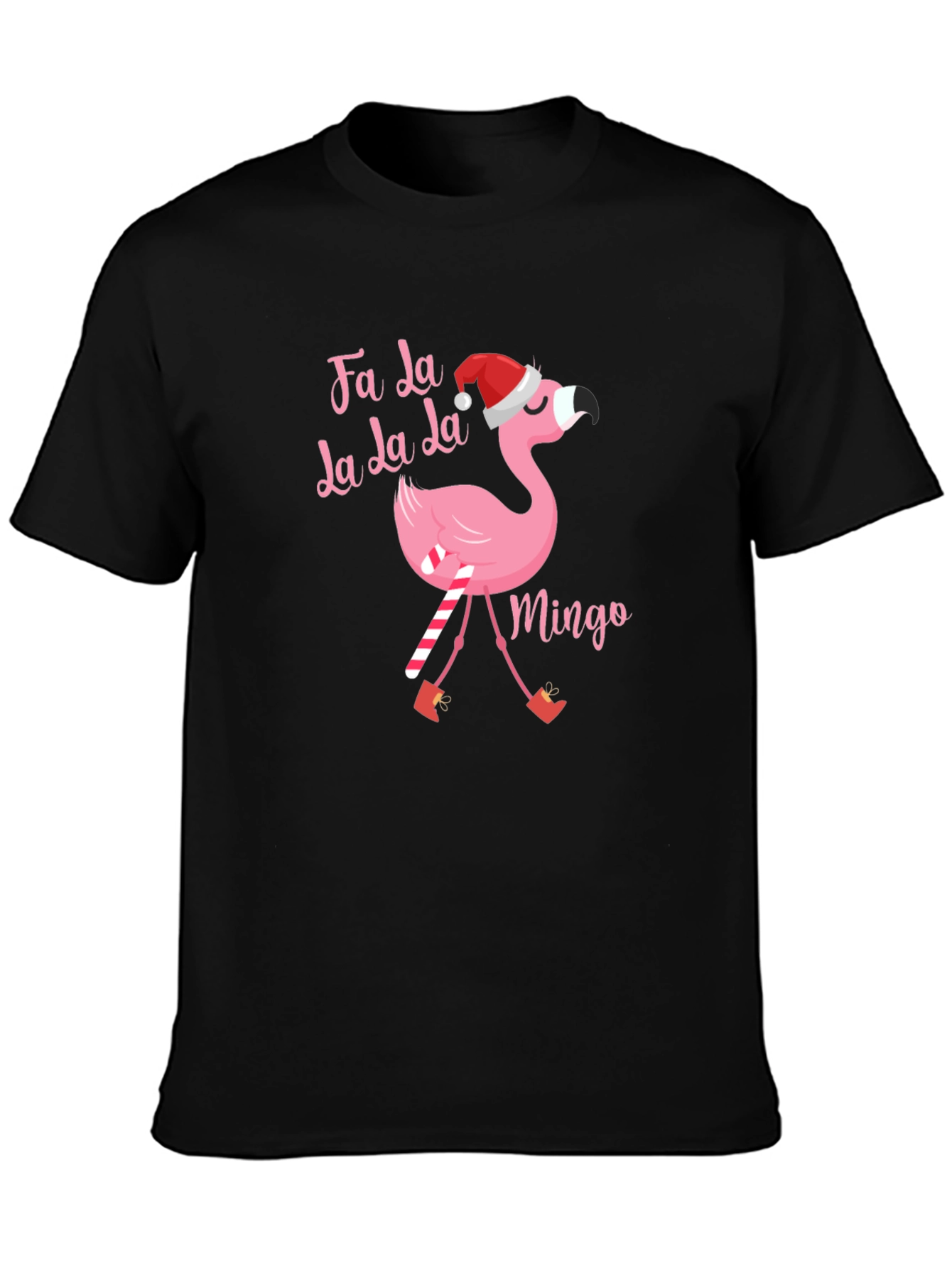 Fa La La Flamingo Christmas T-Shirt