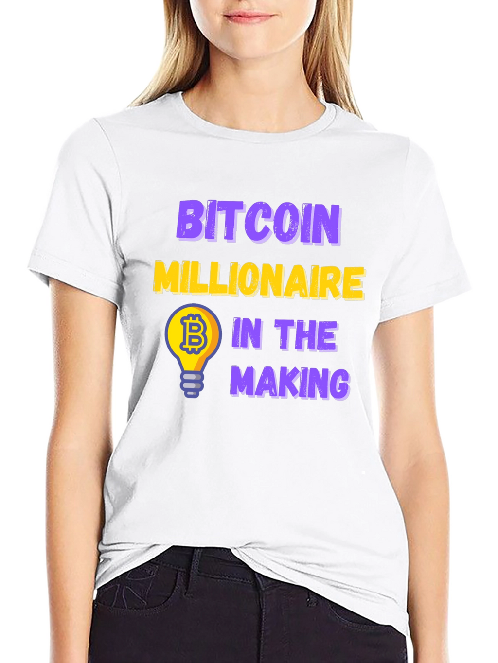Bitcoin Millionaire in the Making Black T-Shirt