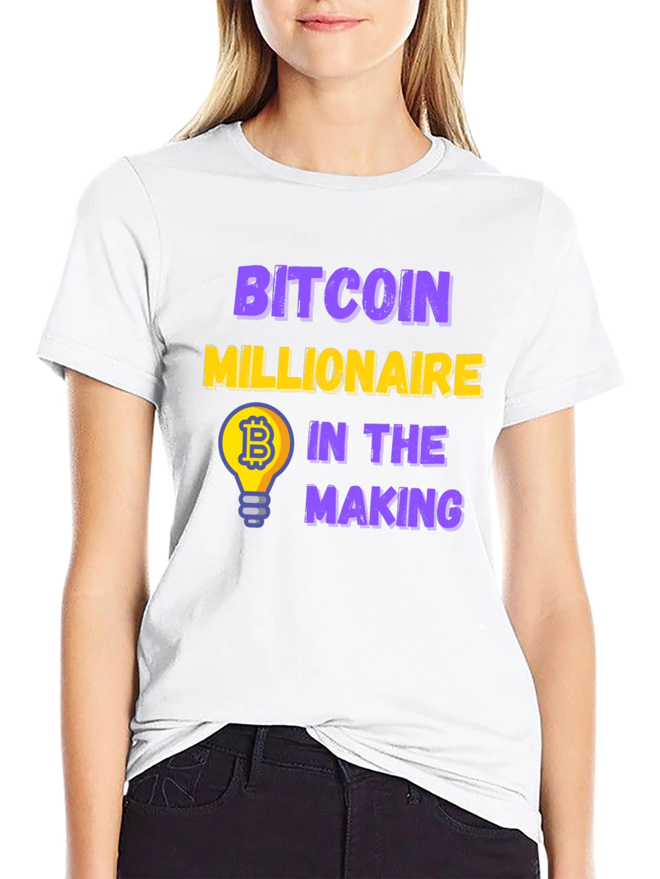 Bitcoin Millionaire in the Making Black T-Shirt