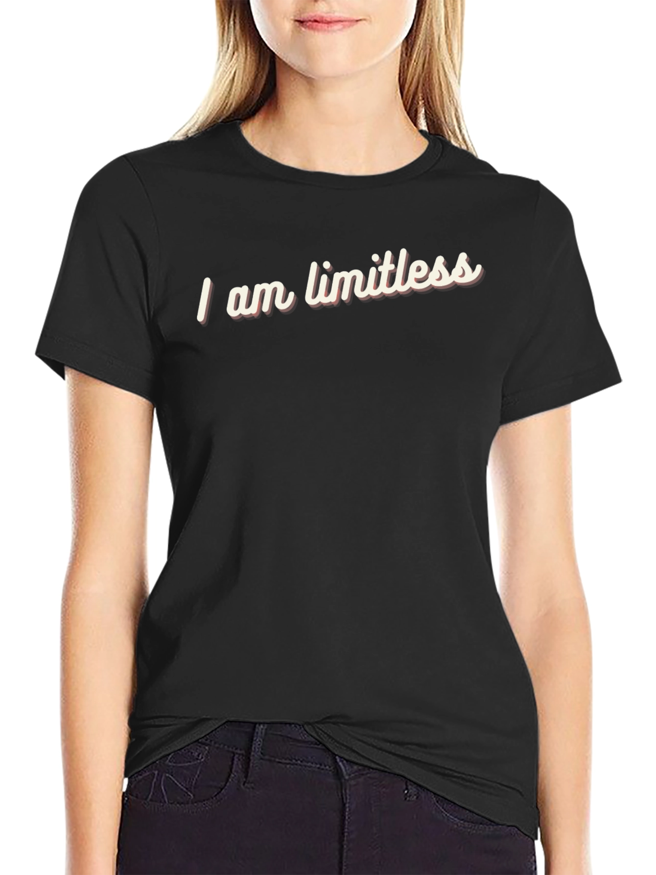 Limitless Black Graphic Tee