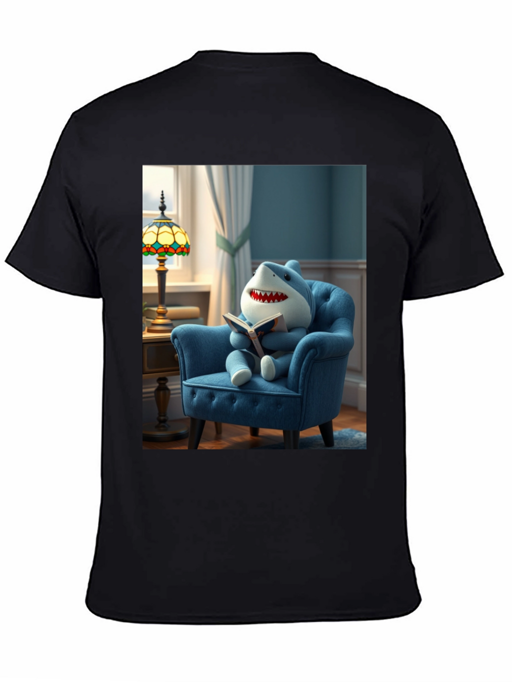 Shark Reading Book T-Shirt