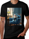 Shark Reading Book T-Shirt