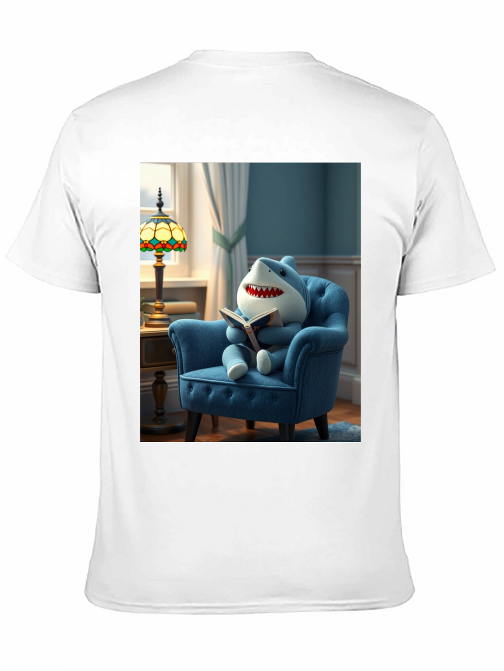 Shark Reading Book T-Shirt
