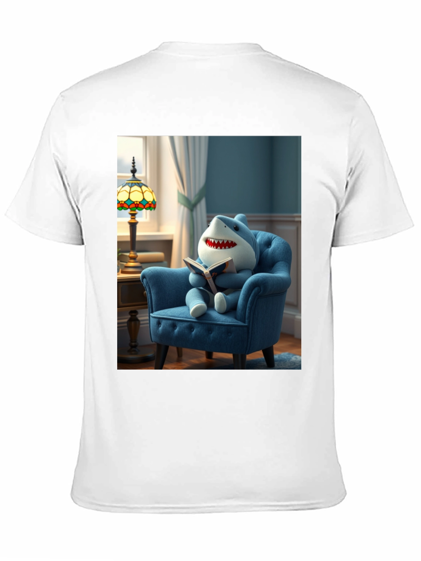 Shark Reading Book T-Shirt