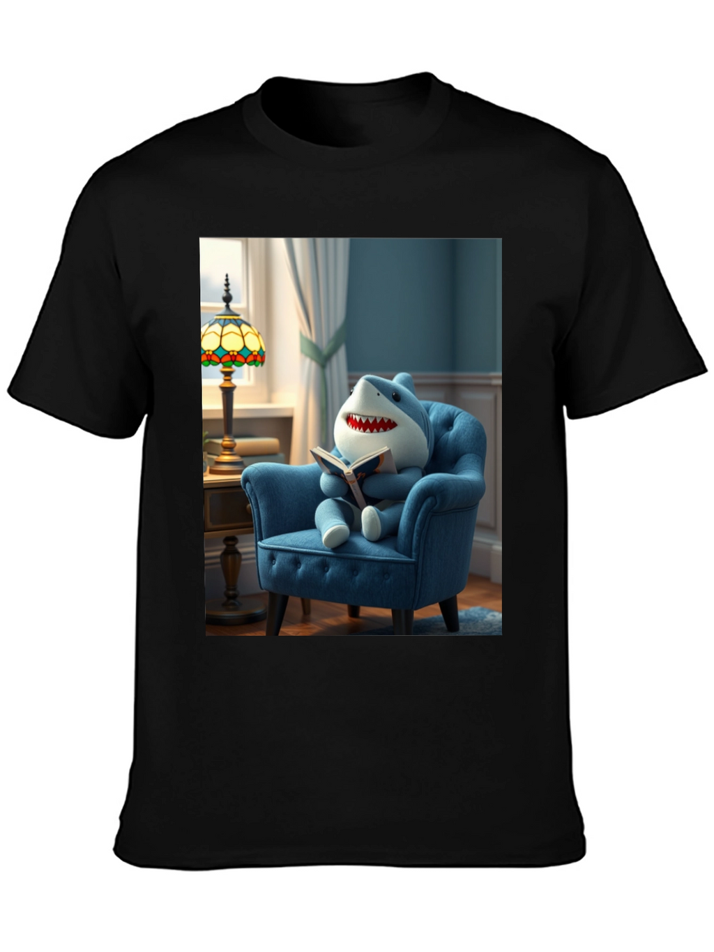 Shark Reading Book T-Shirt