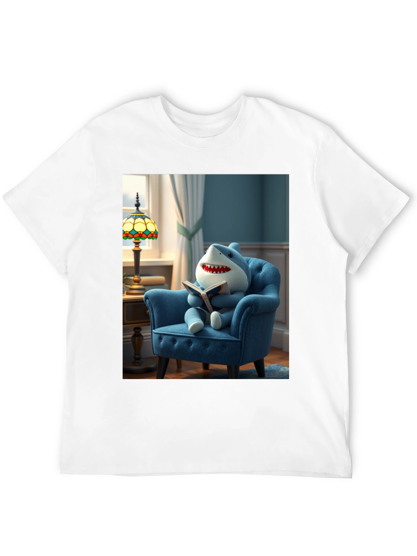 Shark Reading Book T-Shirt