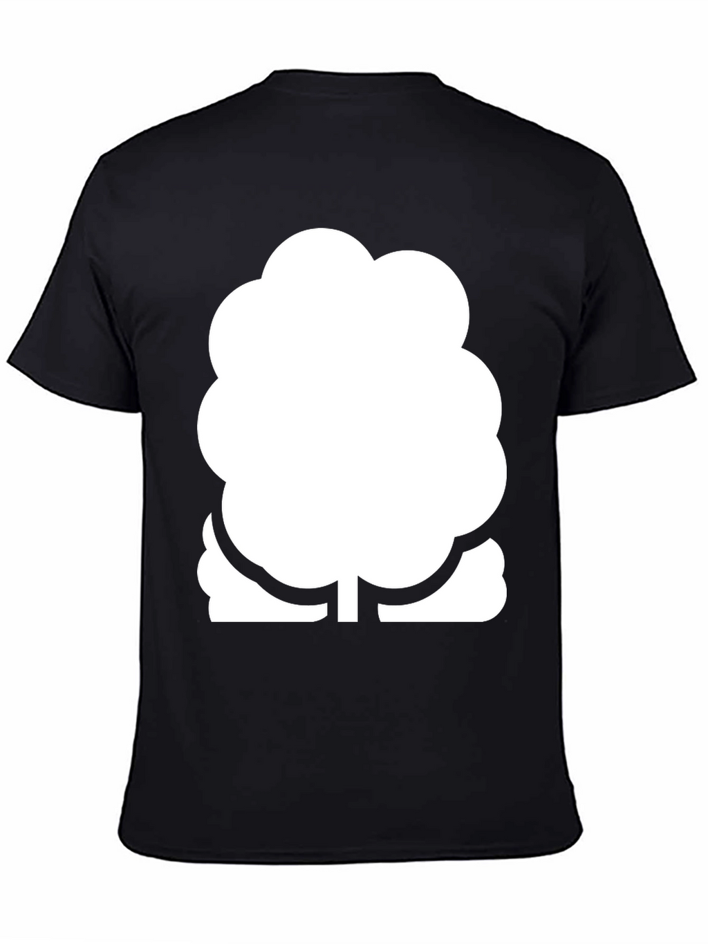 Modern Tree Graphic Black T-Shirt