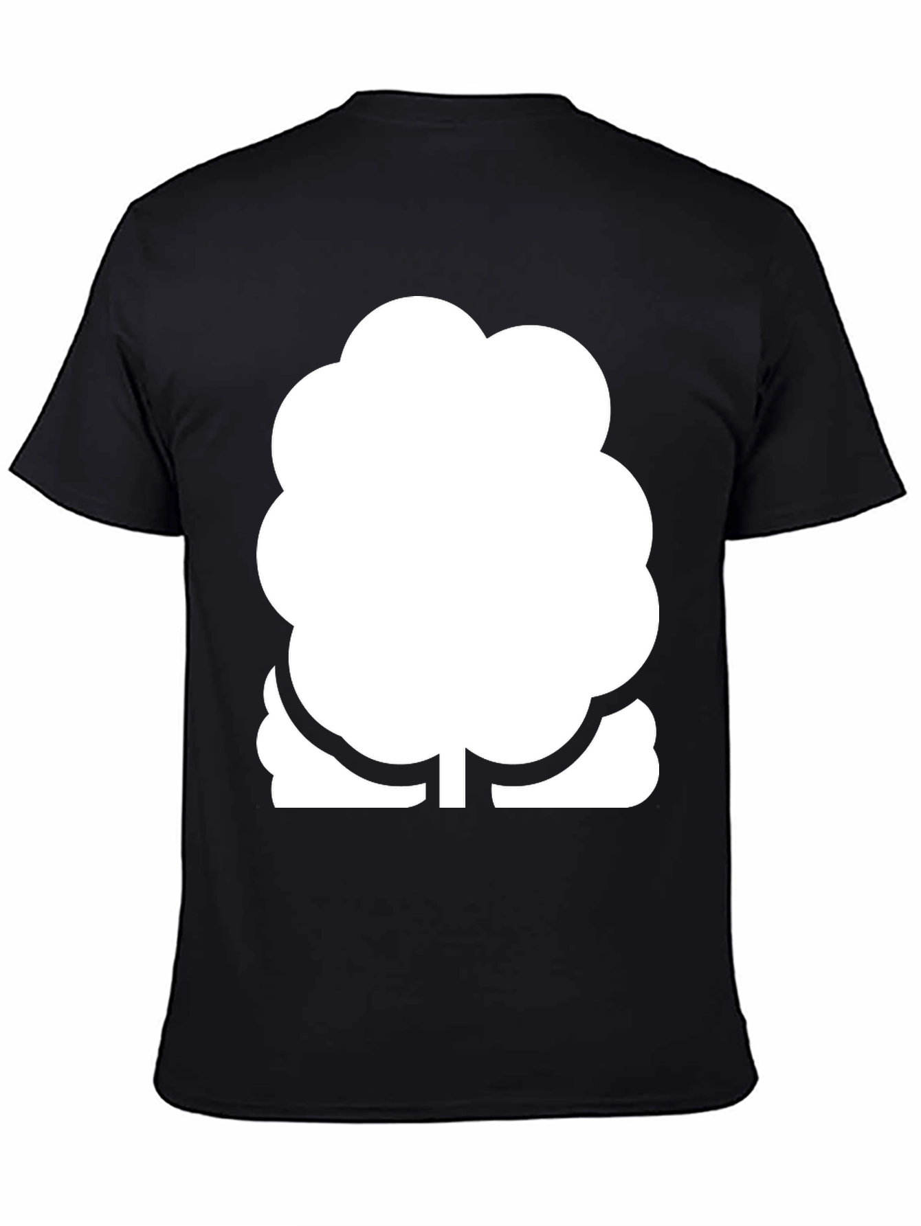 Modern Tree Graphic Black T-Shirt