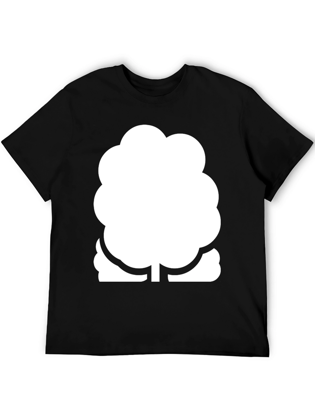 Modern Tree Graphic Black T-Shirt