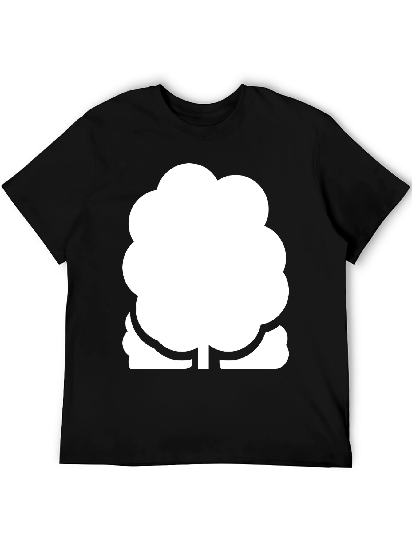 Modern Tree Graphic Black T-Shirt