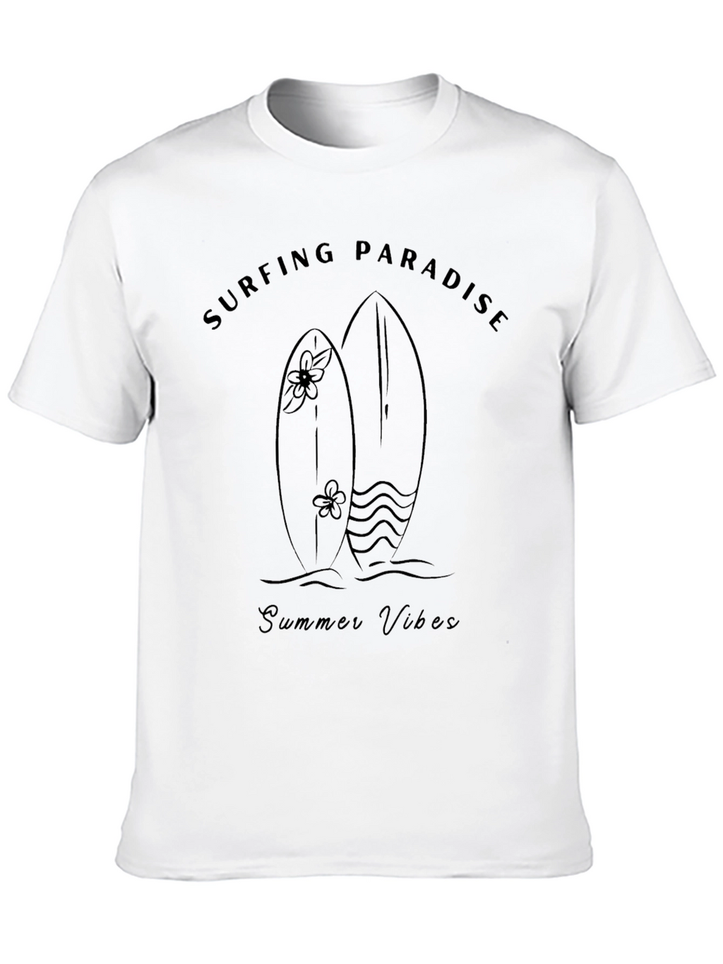 Surfing Paradise Summer Vibes Graphic Tee