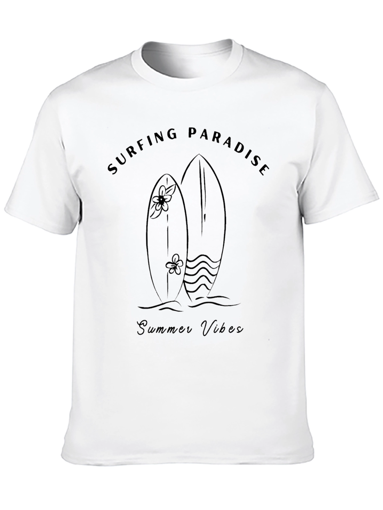 Surfing Paradise Summer Vibes Graphic Tee