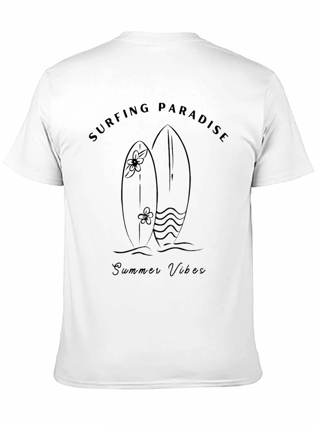 Surfing Paradise Summer Vibes Graphic Tee