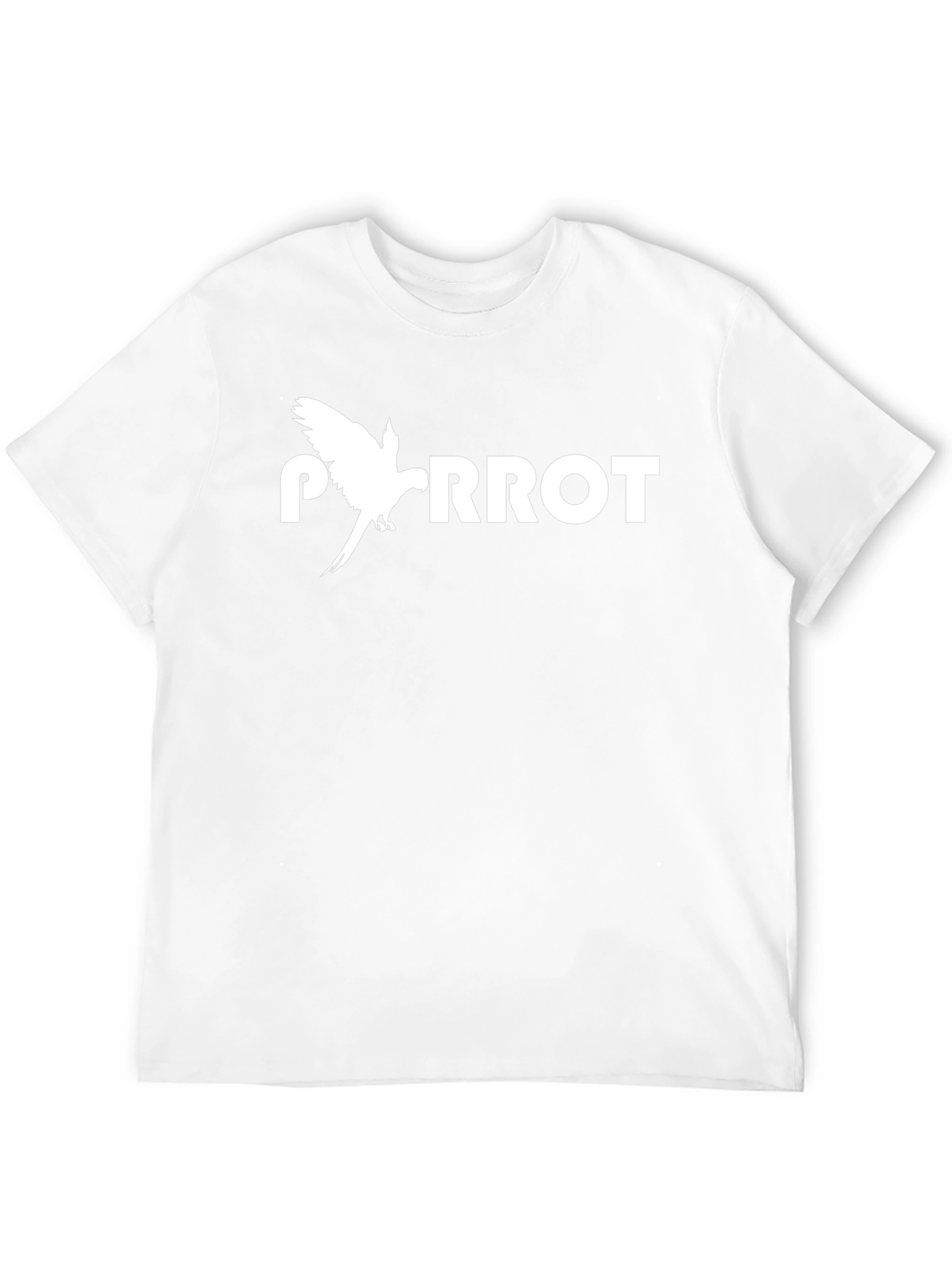 Parrot Graphic Tee - Mens Black Crew Neck T-Shirt