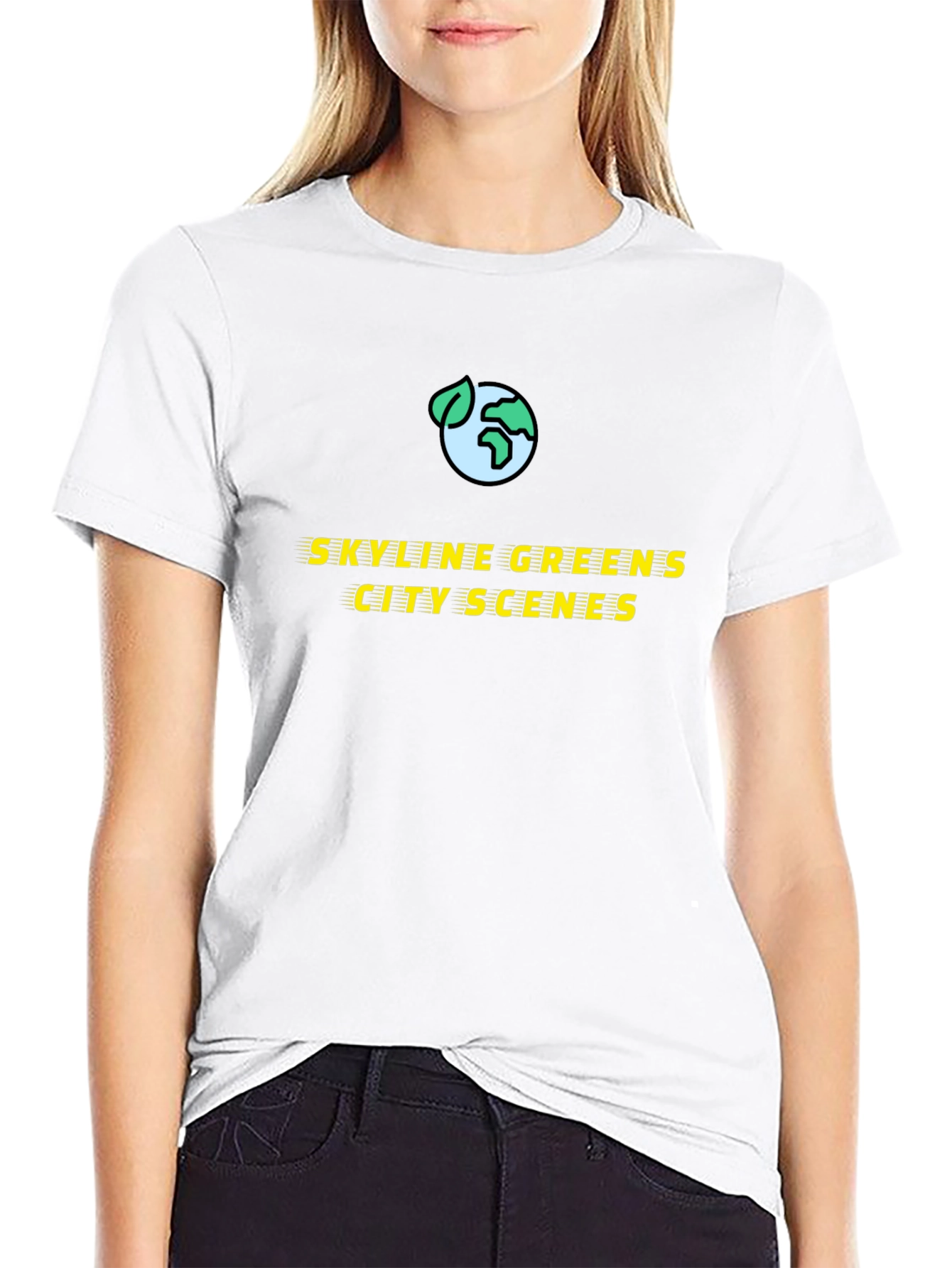 Skyline Greens City Scenes Graphic T-Shirt