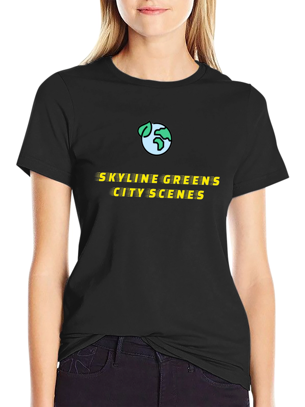 Skyline Greens City Scenes Graphic T-Shirt