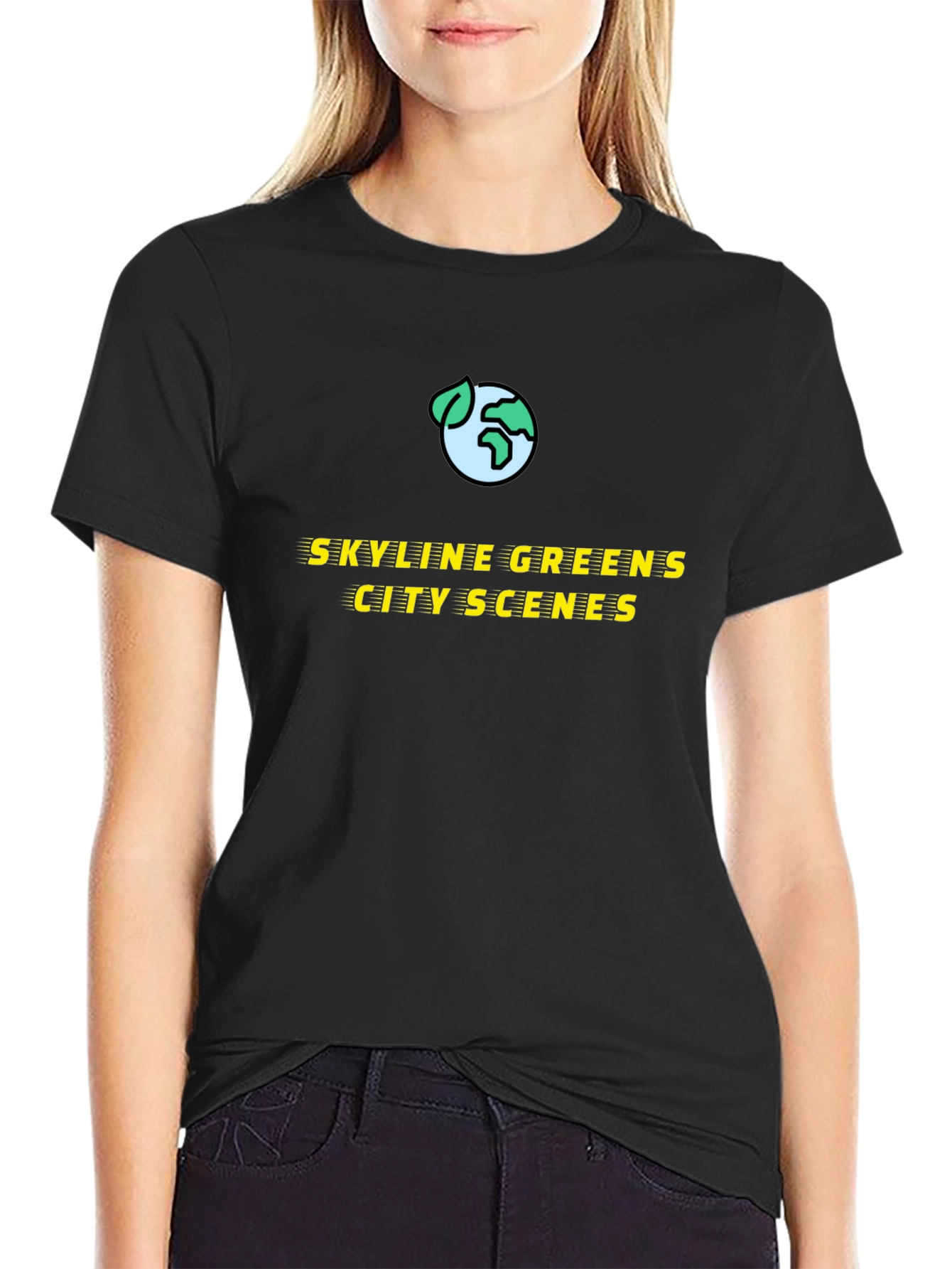 Skyline Greens City Scenes Graphic T-Shirt