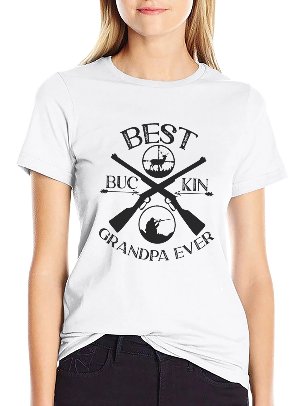 Best Buckin Grandpa Ever Mens T-Shirt