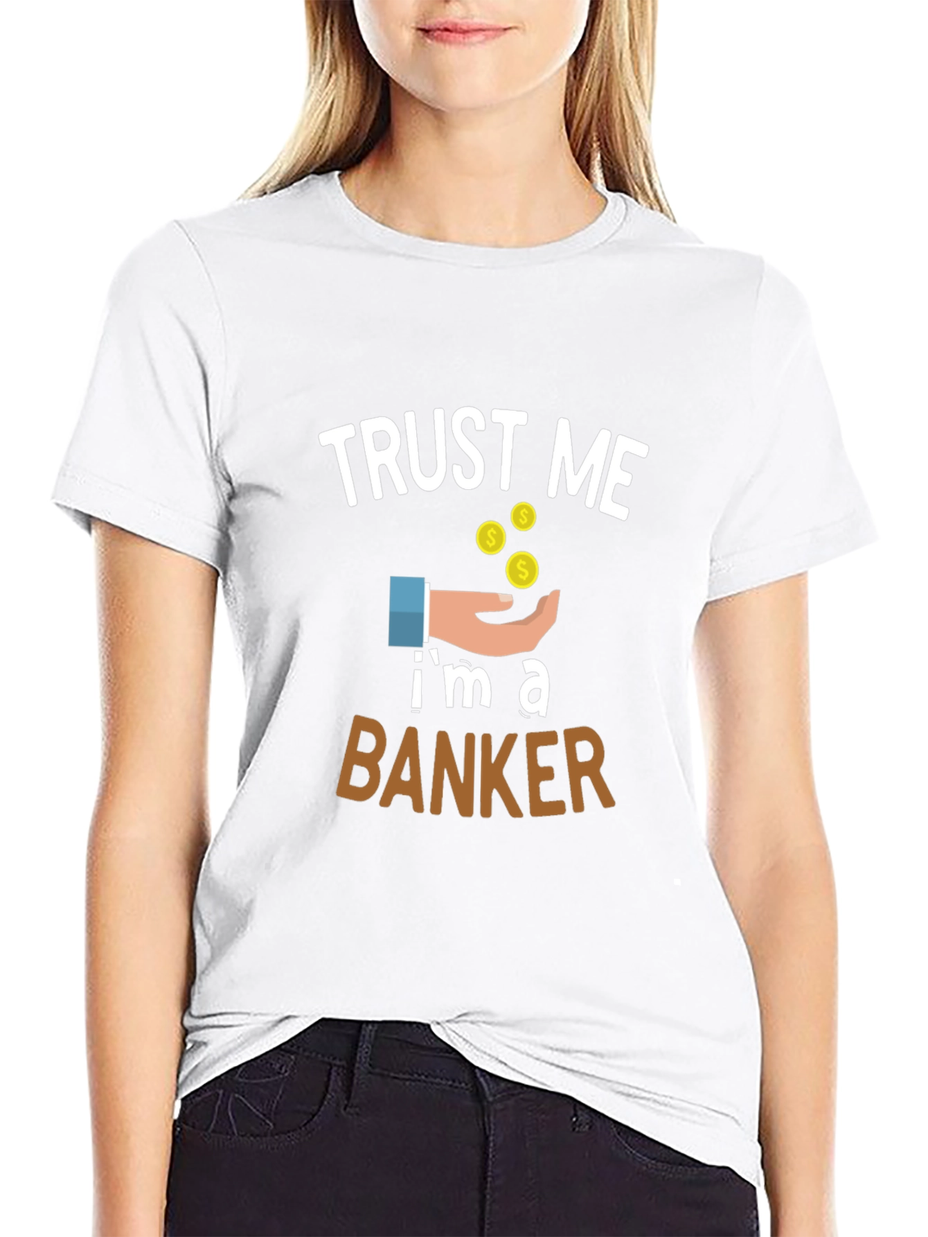 Trust Me Im a Banker Graphic Tee - Black