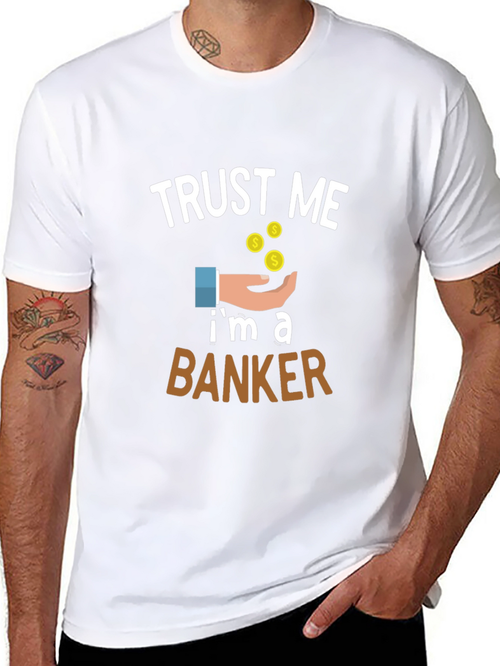 Trust Me Im a Banker Graphic Tee - Black
